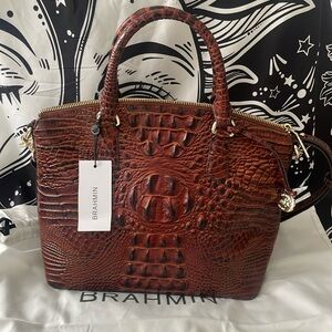 Brahmin crocodile shoulder/ cross body bag